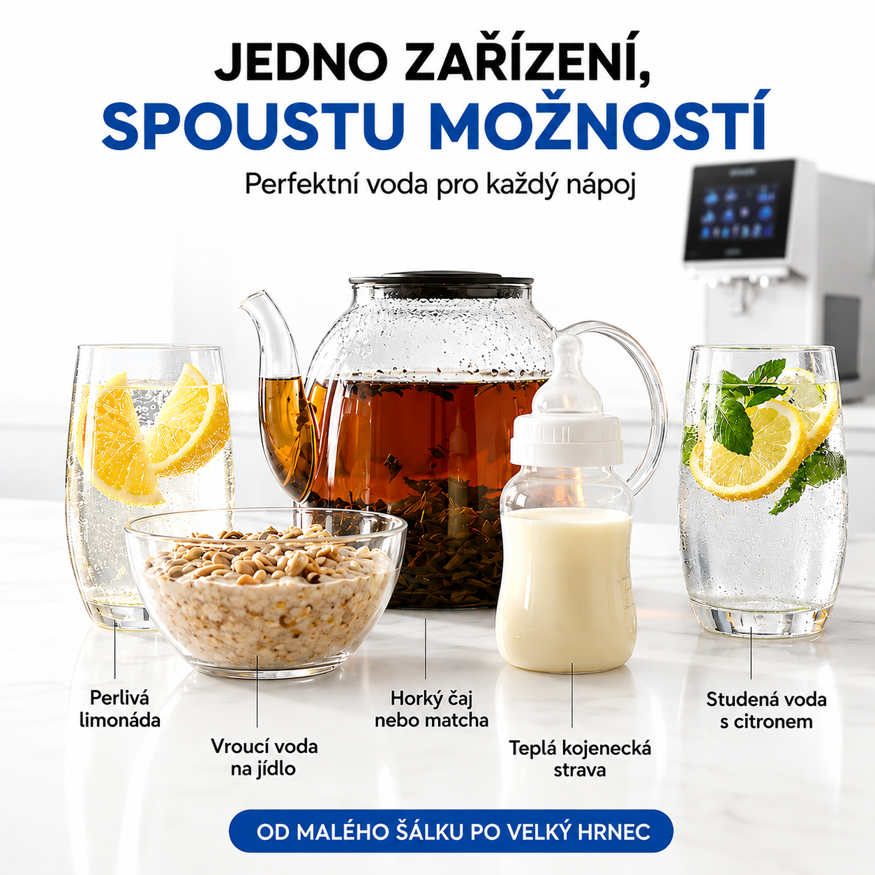 Výdajník vody SPARK HCAS s reverznou osmózou použitie